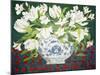 White Double Tulips and Alstroemerias, 2013-Jennifer Abbott-Mounted Giclee Print