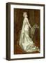 White Dress and Dog-Eugenio Scomparini-Framed Giclee Print