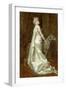 White Dress and Dog-Eugenio Scomparini-Framed Giclee Print