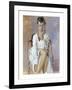 White Dress, seated-Boscoe Holder-Framed Premium Giclee Print