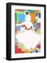 White Dress-Yashna-Framed Art Print