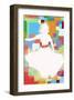 White Dress-Yashna-Framed Art Print