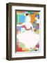 White Dress-Yashna-Framed Art Print