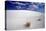 White Dune, Blue Sky, White Sands, New Mexico-George Oze-Stretched Canvas