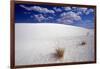 White Dune, Blue Sky, White Sands, New Mexico-George Oze-Framed Photographic Print