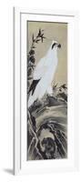 White Eagle and Monkey-Kyosai Kawanabe-Framed Giclee Print