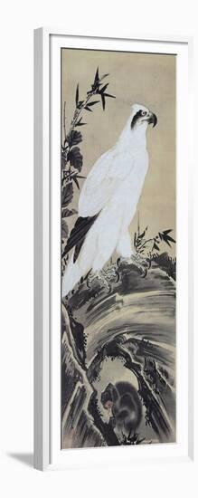 White Eagle and Monkey-Kyosai Kawanabe-Framed Giclee Print