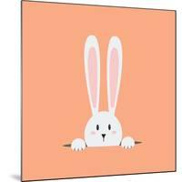 White Easter Rabbit-Sira Anamwong-Mounted Art Print