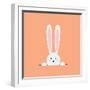 White Easter Rabbit-Sira Anamwong-Framed Art Print