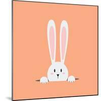 White Easter Rabbit-Sira Anamwong-Mounted Art Print