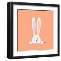 White Easter Rabbit-Sira Anamwong-Framed Art Print