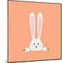 White Easter Rabbit-Sira Anamwong-Mounted Art Print