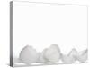 White Egg Shells-Martina Schindler-Stretched Canvas