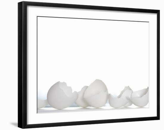 White Egg Shells-Martina Schindler-Framed Photographic Print