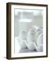 White Eggs in an Egg Holder-Alena Hrbkova-Framed Photographic Print