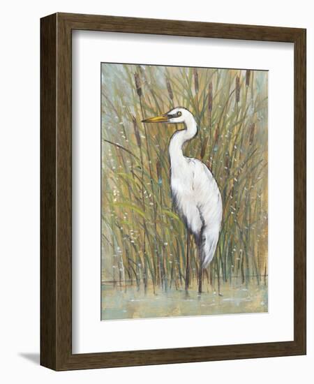 White Egret I-Tim OToole-Framed Art Print