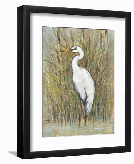 White Egret I-Tim OToole-Framed Art Print