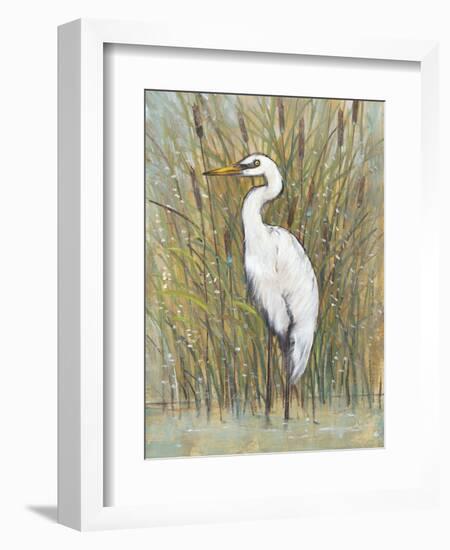 White Egret I-Tim OToole-Framed Art Print