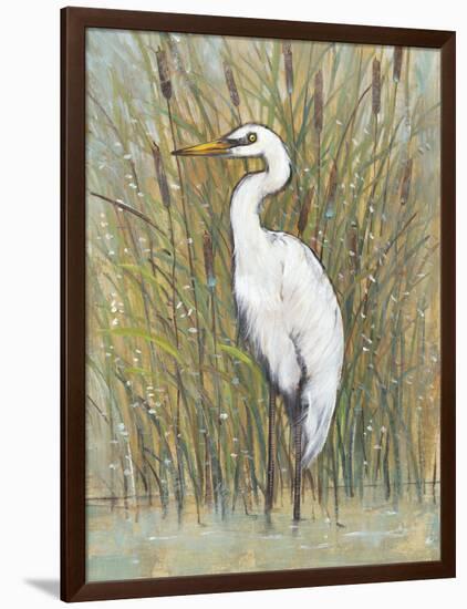 White Egret I-Tim OToole-Framed Art Print