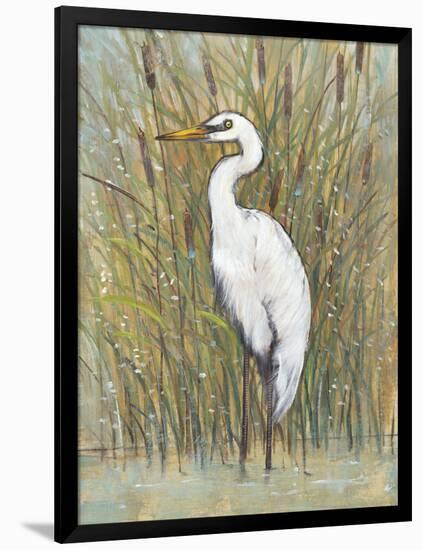 White Egret I-Tim OToole-Framed Art Print