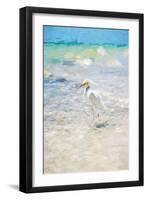White Egret - In the Style of Oil Painting-Philippe Hugonnard-Framed Giclee Print