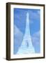 White Eiffel Tower-Cora Niele-Framed Giclee Print