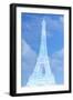 White Eiffel Tower-Cora Niele-Framed Giclee Print