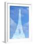 White Eiffel Tower-Cora Niele-Framed Giclee Print