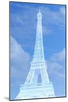 White Eiffel Tower-Cora Niele-Mounted Giclee Print