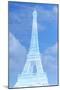 White Eiffel Tower-Cora Niele-Mounted Giclee Print