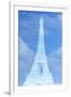 White Eiffel Tower-Cora Niele-Framed Giclee Print