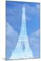 White Eiffel Tower-Cora Niele-Mounted Giclee Print