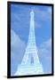 White Eiffel Tower-Cora Niele-Framed Giclee Print