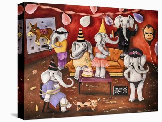 White Elephant Party-Leah Saulnier-Stretched Canvas
