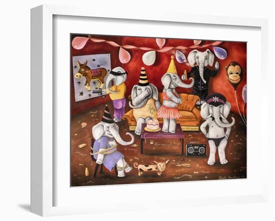 White Elephant Party-Leah Saulnier-Framed Giclee Print