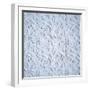 White Embossed Flowers Pattern, Textured Paper, 3D Floral Background-wacomka-Framed Art Print