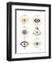 White Evil Eyes-Cat Coquillette-Framed Giclee Print