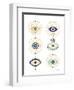 White Evil Eyes-Cat Coquillette-Framed Giclee Print