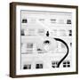 White Facade (B&W)-Erin Clark-Framed Art Print