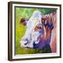 White Face Cow-Marion Rose-Framed Giclee Print