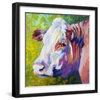 White Face Cow-Marion Rose-Framed Giclee Print