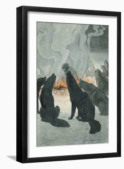 White Fang-null-Framed Art Print