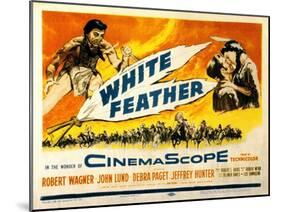 White Feather, Jeffrey Hunter, Robert Wagner, Debra Paget, 1955-null-Mounted Photo