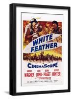 White Feather, Top from Left: Debra Paget, Robert Wagner, Jeffrey Hunter, 1955-null-Framed Art Print