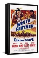 White Feather, Top from Left: Debra Paget, Robert Wagner, Jeffrey Hunter, 1955-null-Framed Stretched Canvas