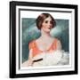 "White Feathered Fan,"December 12, 1925-William Haskell Coffin-Framed Giclee Print