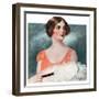 "White Feathered Fan,"December 12, 1925-William Haskell Coffin-Framed Giclee Print