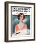 "White Feathered Fan," Saturday Evening Post Cover, December 12, 1925-William Haskell Coffin-Framed Giclee Print