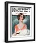 "White Feathered Fan," Saturday Evening Post Cover, December 12, 1925-William Haskell Coffin-Framed Giclee Print