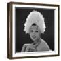 White Feathered Hat, 1960s-John French-Framed Premium Giclee Print